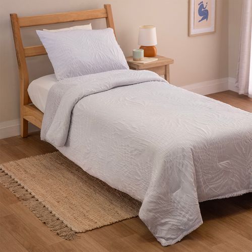 Acolchado Twin Hojas Embossed