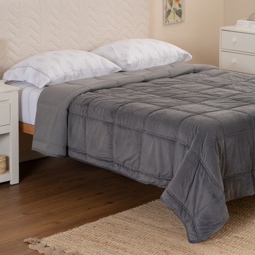 Acolchado King Plush Velvet Liso