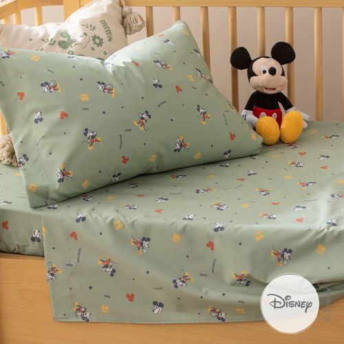 Juego de Sábanas Cuna Algodón Blend Disney Mickey Oh Boy!