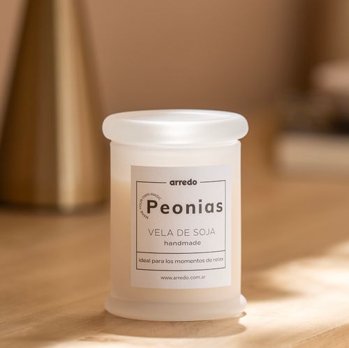 Vela Soja Aromatica con Portavela de Vidrio