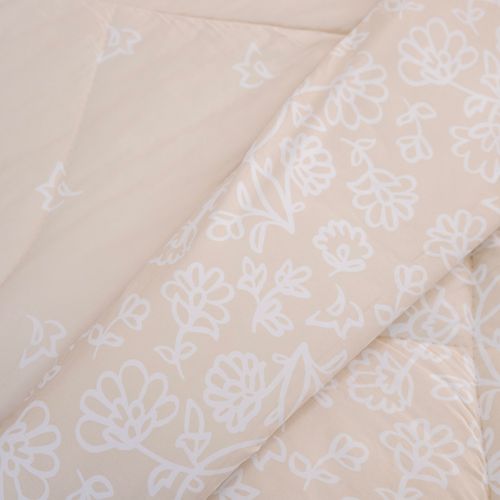 Acolchado Extra Suave Twin Reversible Flor Pureza