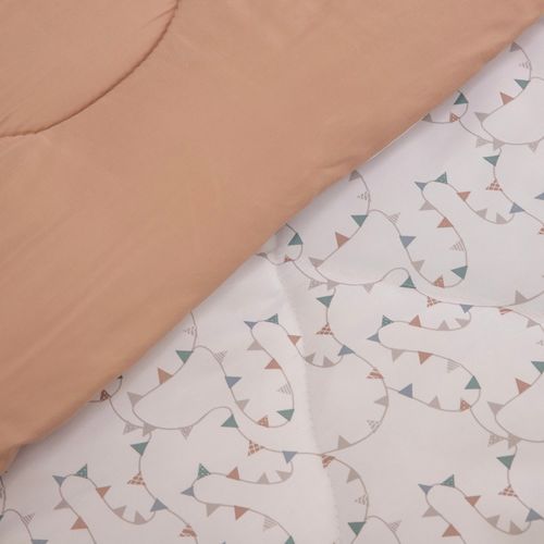 Acolchado 1 Plaza Reversible Banderines