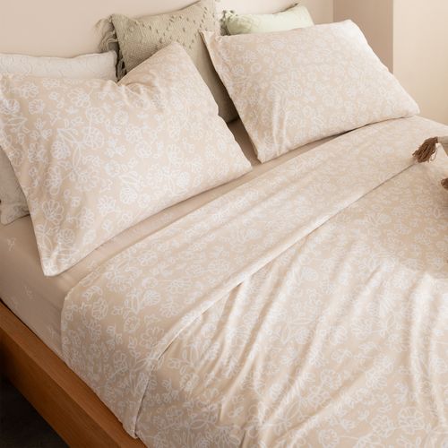 Juego de Sábanas King Extra Suave Flor Pureza