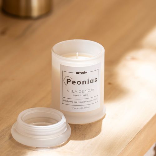 Vela Soja Aromatica con Portavela de Vidrio