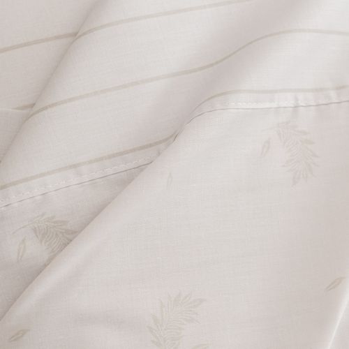Juego de Sábanas Extra Queen Algodón Blend Plumas