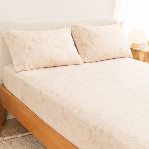 Juego de Sábanas Extra Queen Extra Suave Sueño Botánico