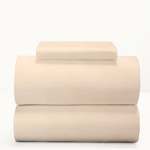 Juego de Sábanas Twin Algodón Blend Liso