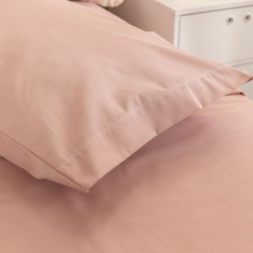 Juego de Sábanas Twin Algodón Blend Liso