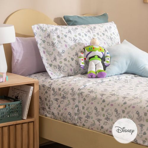 Juego de Sábanas 1 Plaza Algodón Blend Disney Toy Story Buzz