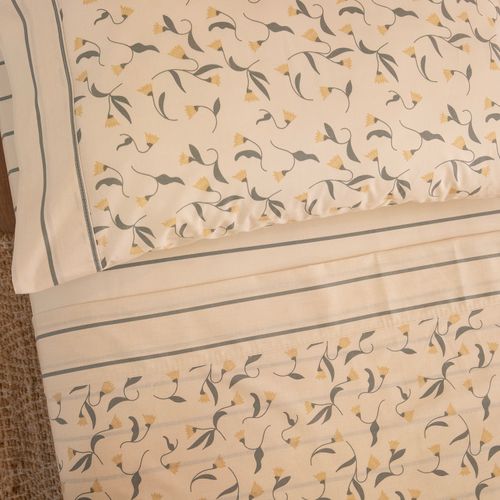 Juego de Sábanas Twin Algodón Blend Tulipán Simple