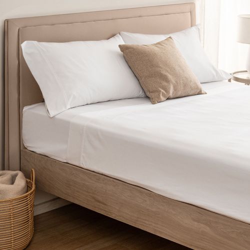 Juego de Sábanas Extra Queen Size Satén Liso