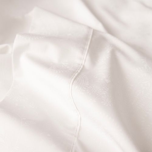 Juego de Sábanas Extra Queen Size Satén Jacquard