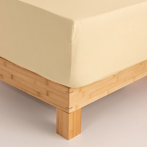 Sábana Ajustable Twin Algodón Blend Lisa