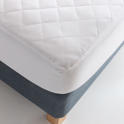 Cubrecolchón Queen Matelaseado Ajustable Liso