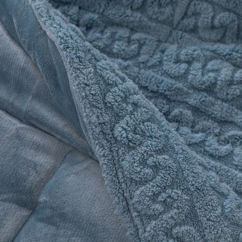 Acolchado Queen Jacquard Con Corderito