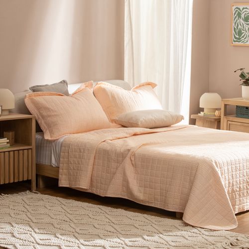 Cubrecama Queen Reversible New Waffle Liso