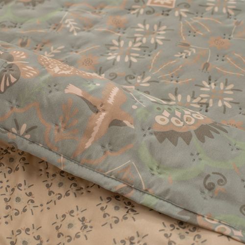 Cubrecama King Reversible Pájaros Búlgaro