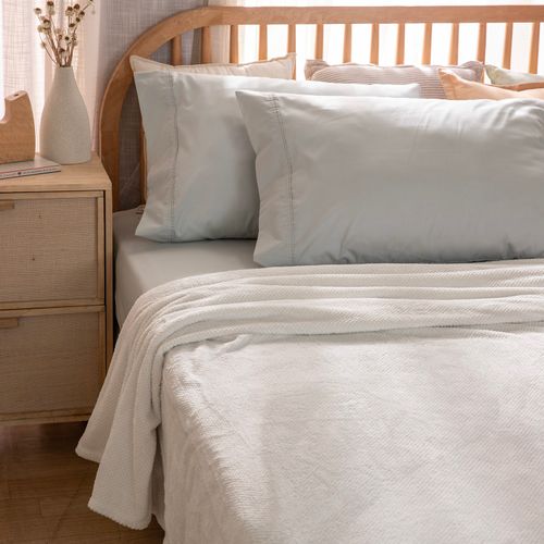 Frazada Queen Jacquard Flannel Fleece Lisa
