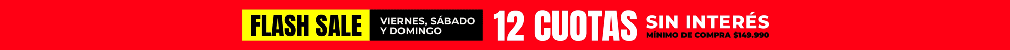 hasta 12 cuotas sin interés
