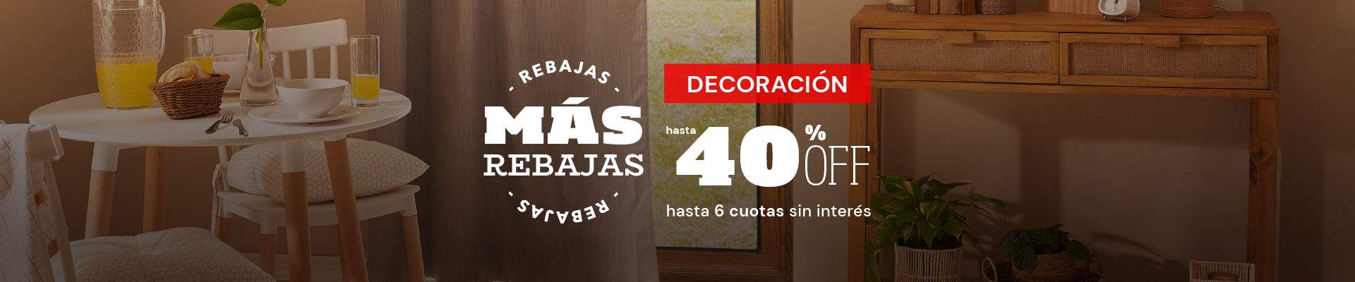 Rebajas Arredo - Hasta 40% en decoracion